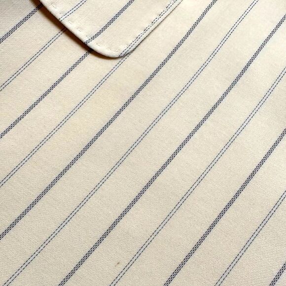 Ralph Lauren~ Collection Spring 12 Cream Pinstripe Wool Blend Crepe Casey Blazer - Picture 14 of 16